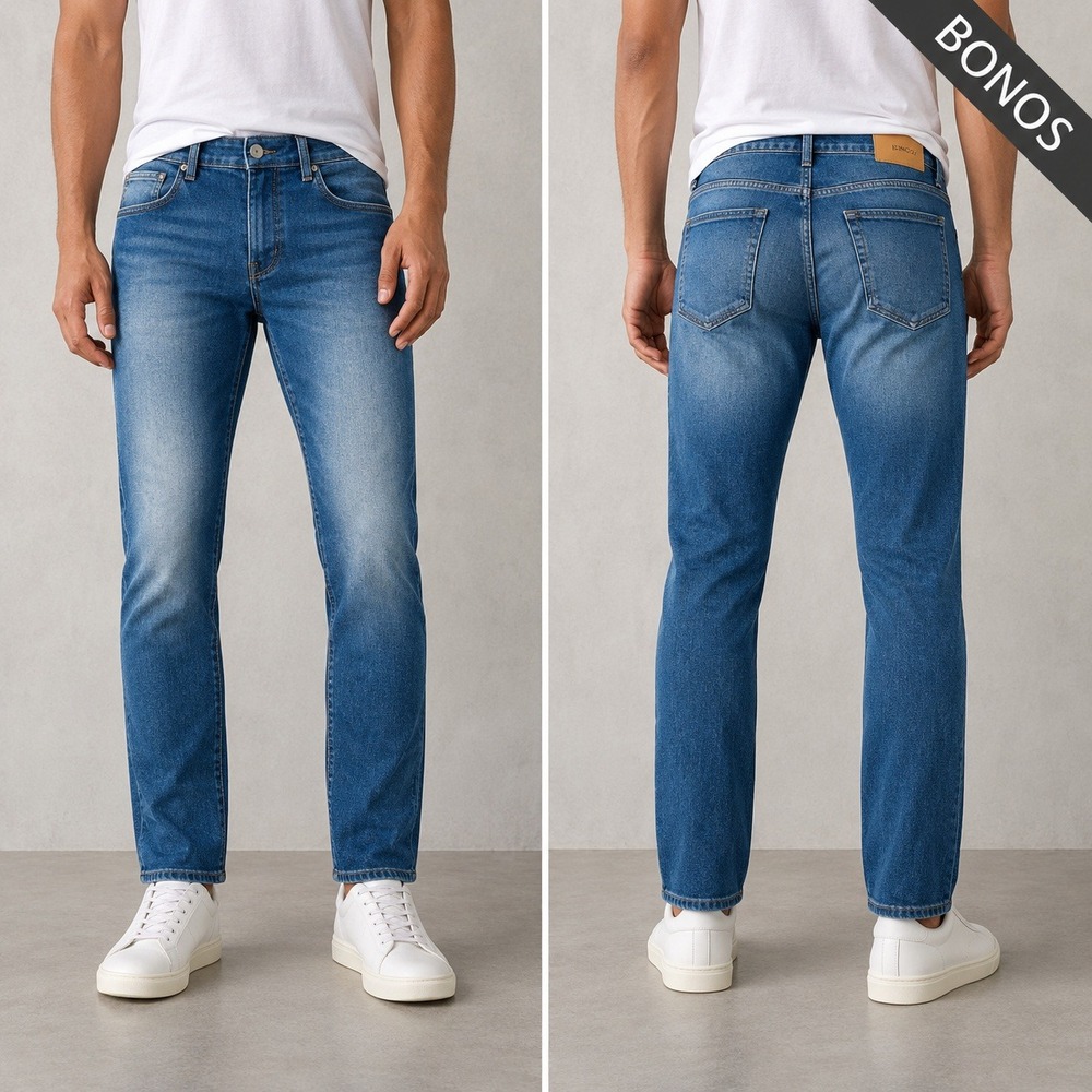 Bonobos Mens Slim Fit Jeans 29x32 Medium Blue Wash Denim Zip Fly